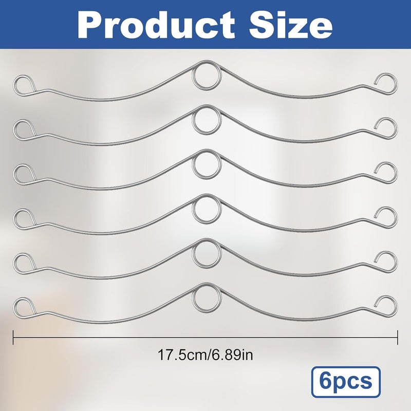 Pretwad 6 Pack S99140208 Grille Spring Clips - BroanNutone Vent Fan Repair Clips for Vent Fans and Bathroom Fans, Fan Cover Spring Clip Compatible with Models QT130LE-B, QT130E-B, QT140E-B, QTXE150 Etc - Image 2